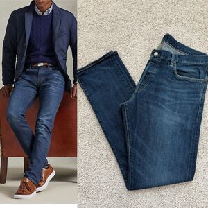 Polo Ralph Lauren Sullivan Slim Men’s 36X32 Denim Jeans Dark Wash Zip Fly Casual